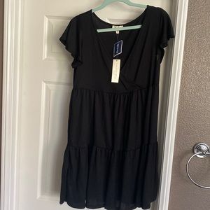 Black babydoll dress